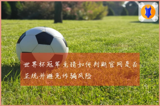 世界杯冠军竞猜如何判断官网是否正规并避免诈骗风险